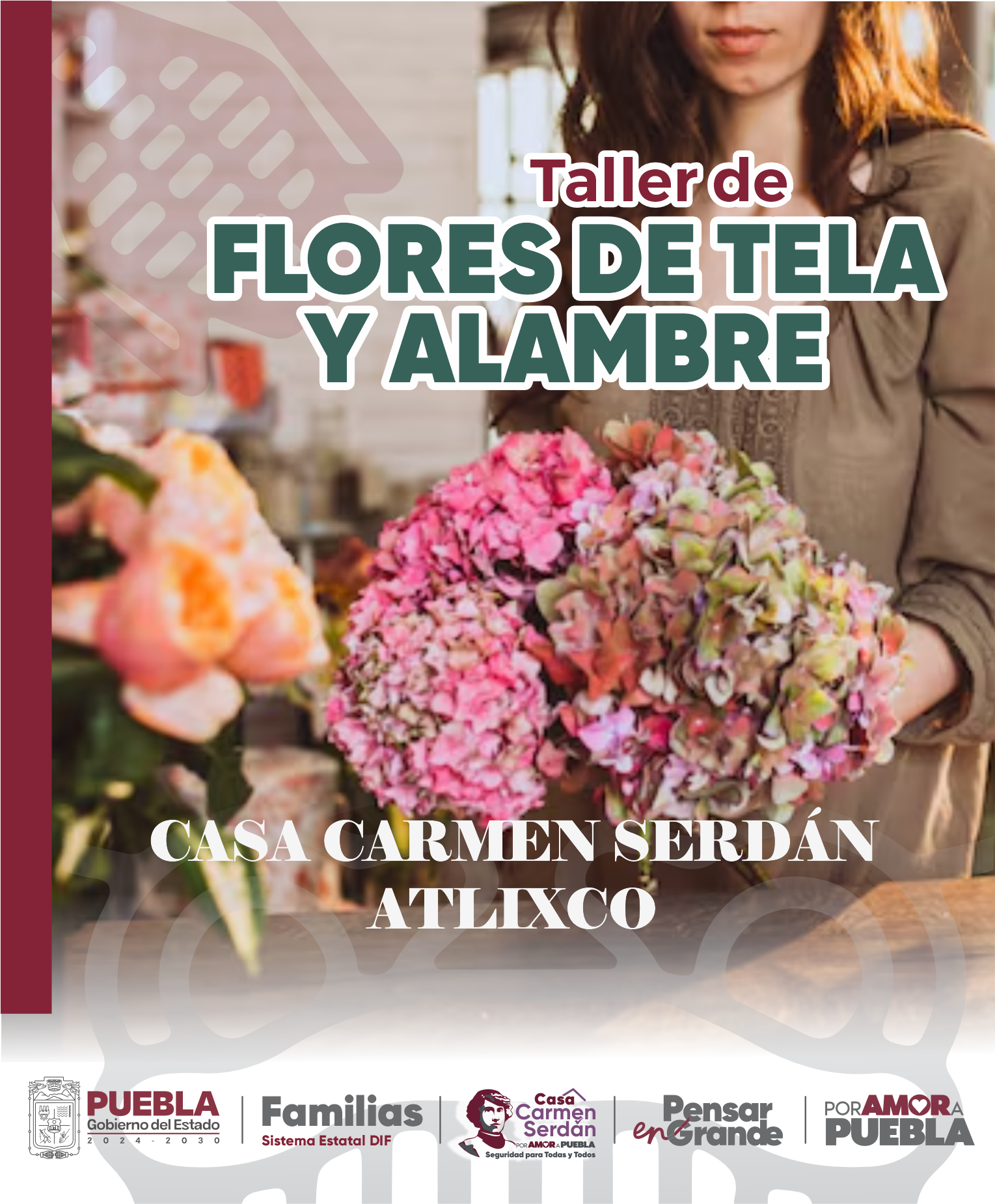 FLORES DE TELA Y ALAMBRE